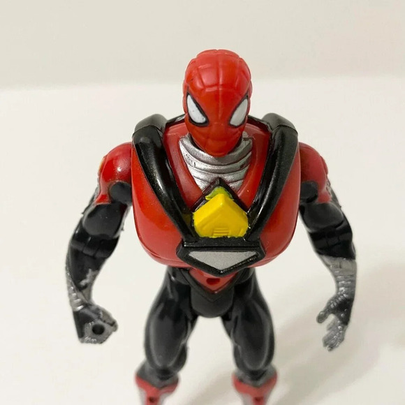 Vtg 1996 Toy Biz Techno  Wars Radioactive Spider Armor Spider Man Action Figure - Picture 16 of 16
